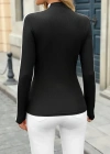 Kadın Uzun Kollu Balıkçı Yaka Kaşkorse Bluz