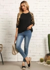 Kadın Uzun Kollu Bisiklet Yaka Reglan Kol Viskon Bluz