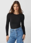Kadın Uzun Kollu Bisiklet Yaka Süprem Bluz
