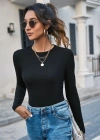 Kadın Uzun Kollu Bisiklet Yaka Süprem Bluz
