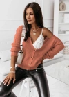 Kadın Uzun Kollu Düğme Detay Triko Bluz