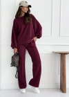 Kadın Uzun Kollu Geniş Kesim Modal Bluz Ve Pantolon Ikili Takım