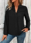 Kadın Uzun Kollu Hakim Yaka Bluz