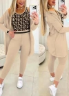 Kadın Uzun Kollu Krep üçlü Takım