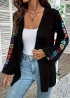 Kadın Uzun Kollu önü Açık şardonlu Kaşkorse Ceket