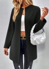 Kadın Uzun Kollu önü Açık Uzun Modal Ceket