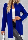 Kadın Uzun Kollu önü Açık Uzun Modal Ceket