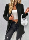 Kadın Uzun Kollu önü Açık Uzun Modal Ceket