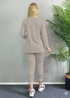 Kadın Uzun Kollu Ribana Detay Viskon Iki Iplik Ikili Takım