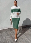 Kadın Uzun Kollu Triko Etekli Takım