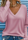 Kadın Uzun Kollu V Yakalı Dalgıç Bluz