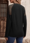 Kadın Uzun Kollu V Yakalı Dantel Detaylı Viskon Bluz