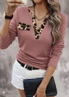 Kadın Uzun Kollu V Yakalı Kaşkorse Bluz
