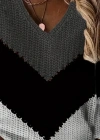 Kadın Uzun Kollu V Yakalı Triko Bluz