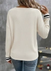Kadın Uzun Kollu V Yakalı Waffle Bluz