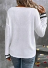 Kadın Uzun Kollu V Yakalı Waffle Bluz