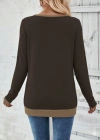 Kadın Uzun Kollu V Yakalı Yandan Düğmeli Yün Viskon Bluz