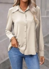 Kadın Uzun Kollu Yakalı önden Düğmeli Aerobin Gömlek