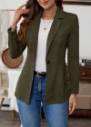 Kadın Uzun Kollu Yakalı Tek Düğmeli Süet Ceket