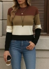 Kadın Uzun Kollu Yarı Balıkçı Yaka Triko Kazak