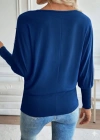 Kadın Uzun Kollu Yuvarlak Yaka Incili Viskon Bluz
