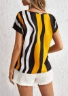 Kadın V Yaka Kısa Kol Mikro Bluz