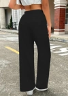 Kadın Yüksek Bel Bol Paça Bürümcük Pantolon
