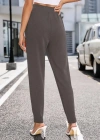 Kadın Yüksek Bel Cepli Rahat Kesim Ithal Krep Pantolon