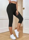 Kadın Yüksek Bel Dalgıç Midi Tayt
