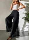 Kadın Yüksek Bel Geniş Paçalı şifon Pantolon