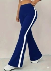 Kadın Yüksek Bel İspanyol Paçalı Yanlardan şerit Detaylı Dalgıç Tayt Pantolon