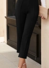 Kadın Yüksek Bel Ithal Krep Pantolon
