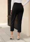 Kadın Yüksek Bel Ithal Krep Pantolon