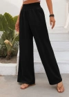 Kadın Yüksek Bel Lastikli Ithal Krep Pantolon