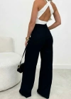 Kadın Yüksek Bel Paçaya Doğru Genişleyen Ithal Krep Pantolon