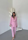 KETEN CEKET  PANTOLON TAKIM  Pembe