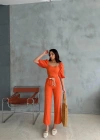 KETEN CROP KARPUZ KO BUZPANTOON HAIR KEERİ  Orange