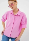 Kısa Kol Gömlek 20312  Pembe