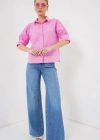 Kısa Kol Gömlek 20312  Pembe