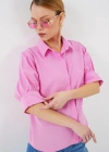 Kısa Kol Gömlek 20312  Pembe