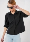 Kısa Kol Gömlek 20312  Siyah