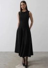 Kolsuz Uzun Elbise  Siyah