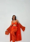 KRINKI BÜSTİYERPANTOONKİMONO TAKIM  Orange