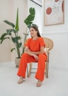 Oranj Thirt Ve Pantolon Takım