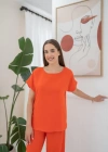 Oranj Thirt Ve Pantolon Takım