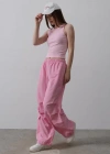Paraşüt Cargo Pantolon  Pembe