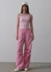 Paraşüt Cargo Pantolon  Pembe