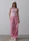 Paraşüt Cargo Pantolon  Pembe