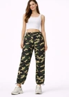 Paraşüt Kumaş Pantolon Bel Ve Paça Ayarlanabilir Lastikli Spor Pantolon  Kamuflaj