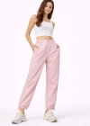 Paraşüt Kumaş Pantolon Bel Ve Paça Ayarlanabilir astikli por Pantolon  Toz Pembe